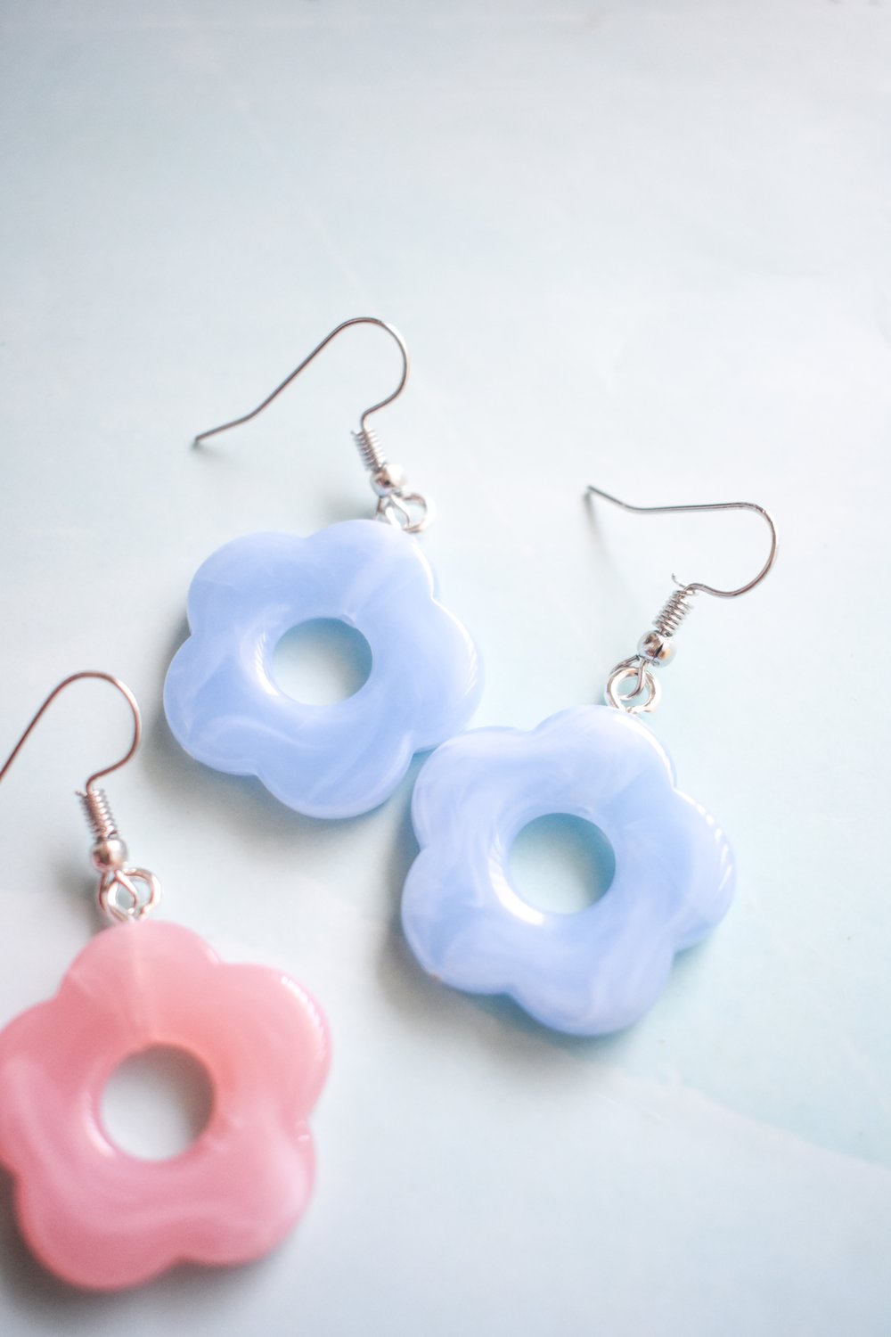 Image of Marble Flower Earrings