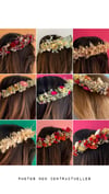 Couronne de cheveux en fleurs séchées personnalisable