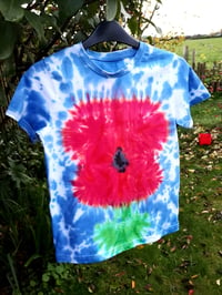 Children's tie dyed poppy tshirt age 10