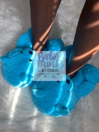 Blue Teddy slippers 