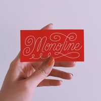 Image 2 of Monoline Sticker