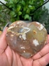 Flower Agate Heart 