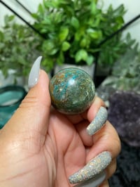 Image 1 of Blue Apatite 20mm Sphere
