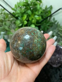 Image 2 of Blue Apatite 60mm Sphere 