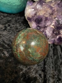 Image 4 of Blue Apatite 60mm Sphere 