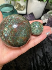 Image 5 of Blue Apatite 60mm Sphere 