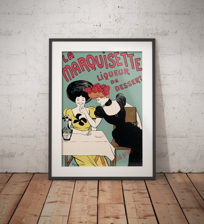 La Marquisette | Leonetto Cappiello | 1903 | Vintage Ads | Wall Art Print | Vintage Poster