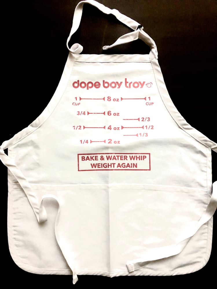 Image of DOPE BOY TROY “CHEF COOKING APRON” + MEASURING CUP