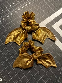 Image 3 of Golden Bat Wing Scrunchie