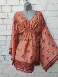 Image 1 of Bali Boho Mini dress / tunic peaches 