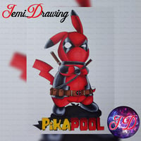 Image 4 of Deadpool, Pikapool  Poster und Originale Zeichnungen