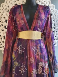 Image 2 of Luxury collection- cosmos bell sleeve kaftan dress