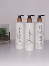 White Pump Bottles - 500ml