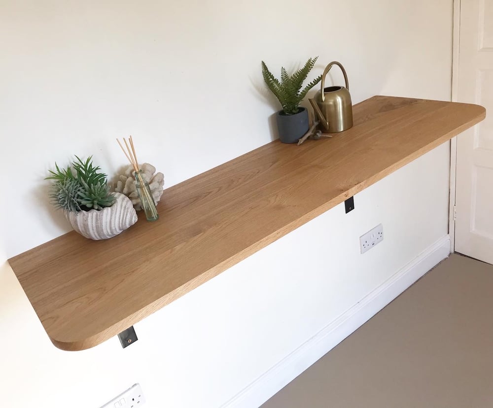 Solid oak breakfast bar