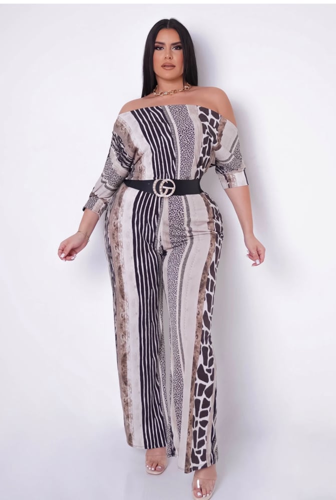 Image of Natural Beauty Jumpsuit Plus Size 