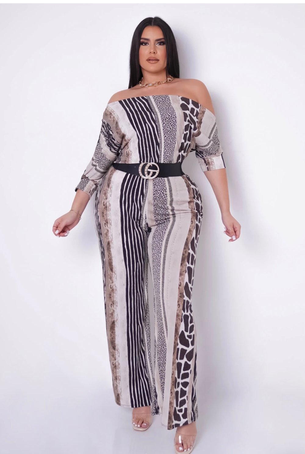 Image of Natural Beauty Jumpsuit Plus Size 