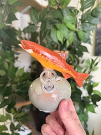 Image 2 of PRE ORDER Brown Trout Vase 