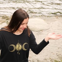 Image 2 of T-shirt Femme Coton Bio *Triple Moon*