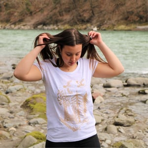 Image of T-shirt Femme Coton Bio *Gold Night*