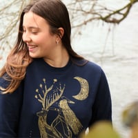 Image 2 of Sweat-shirt Bleu marine *My Forest* 🦌 