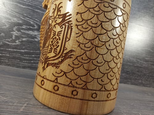 Image of Monster Hunter beer mug, Groomsmen gift, Gift for him, Gamer Gift , personalized tankard, beer stein