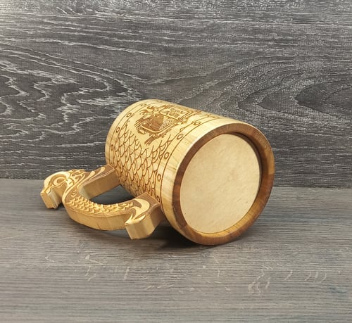 Image of Monster Hunter beer mug, Groomsmen gift, Gift for him, Gamer Gift , personalized tankard, beer stein