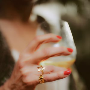 Image of Chevalière Etoile // Star Signet Ring