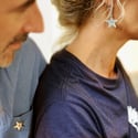 Boucle d'oreille Courte Etoile // Short Star Earring