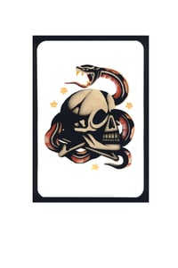 Skull and Snake print