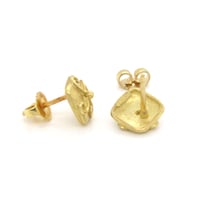 Image 2 of Antique Square 18k Earrings