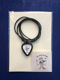 Image 2 of WOW "GUITAR CAT" GUITAR PICK NECKLACE