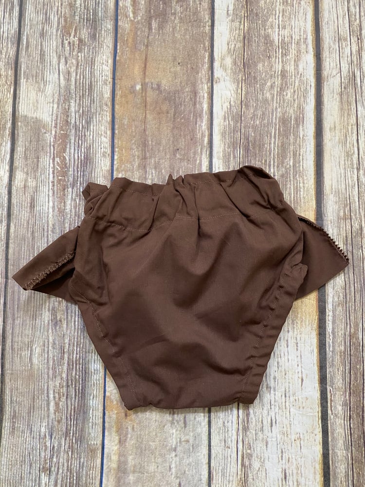Image of Brown Ruffled Bloomers