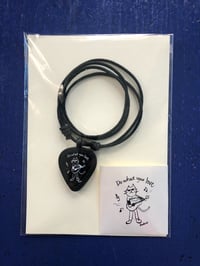Image 1 of WOW "GUITAR CAT" GUITAR PICK NECKLACE