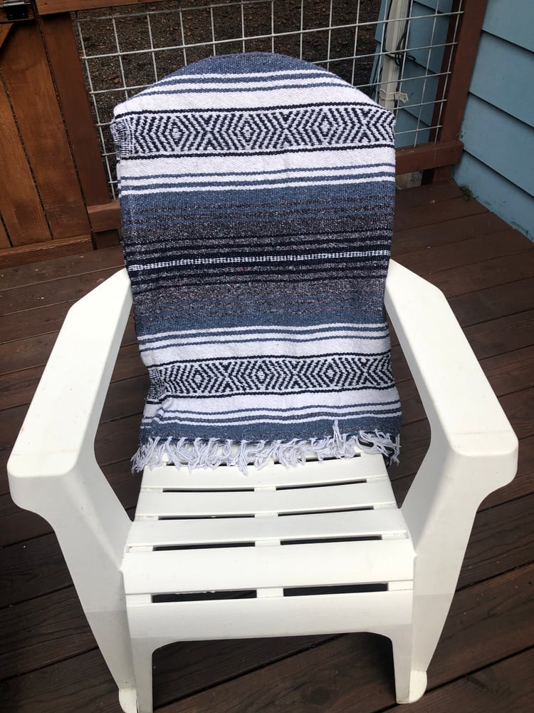 Image of Slate/Grey/White Baja Blanket