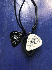Image 3 of WOW "GUITAR CAT" GUITAR PICK NECKLACE