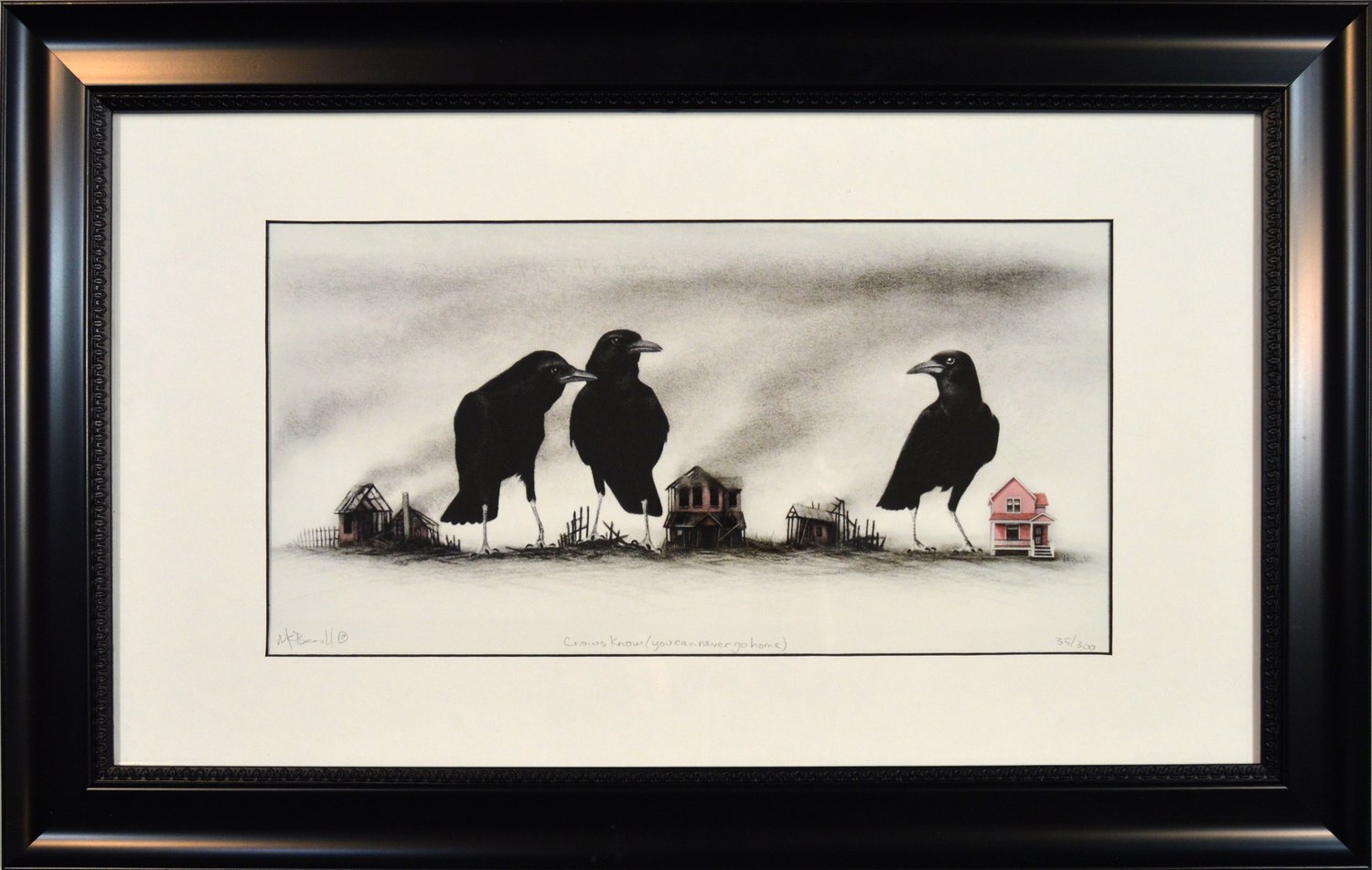 Crows Know (you can never go home), Framed Print