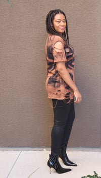 Image 2 of Bleach burnout lotus t-shirt 