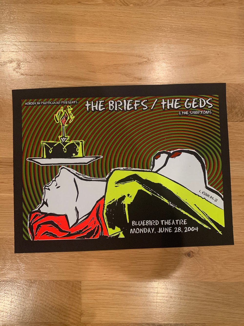 The Briefs Silkscreen Concert Poster By Lindsey Kuhn