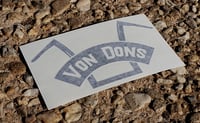 Image 1 of Von Dons 140mm DIE CUT Sticker