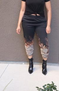 Image 1 of Tie dye bleach burnout custom sweatpants 