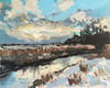 Winter Morning by the River (Original Painting)