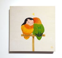 Image 2 of Love Birds  - Joy Original Painting