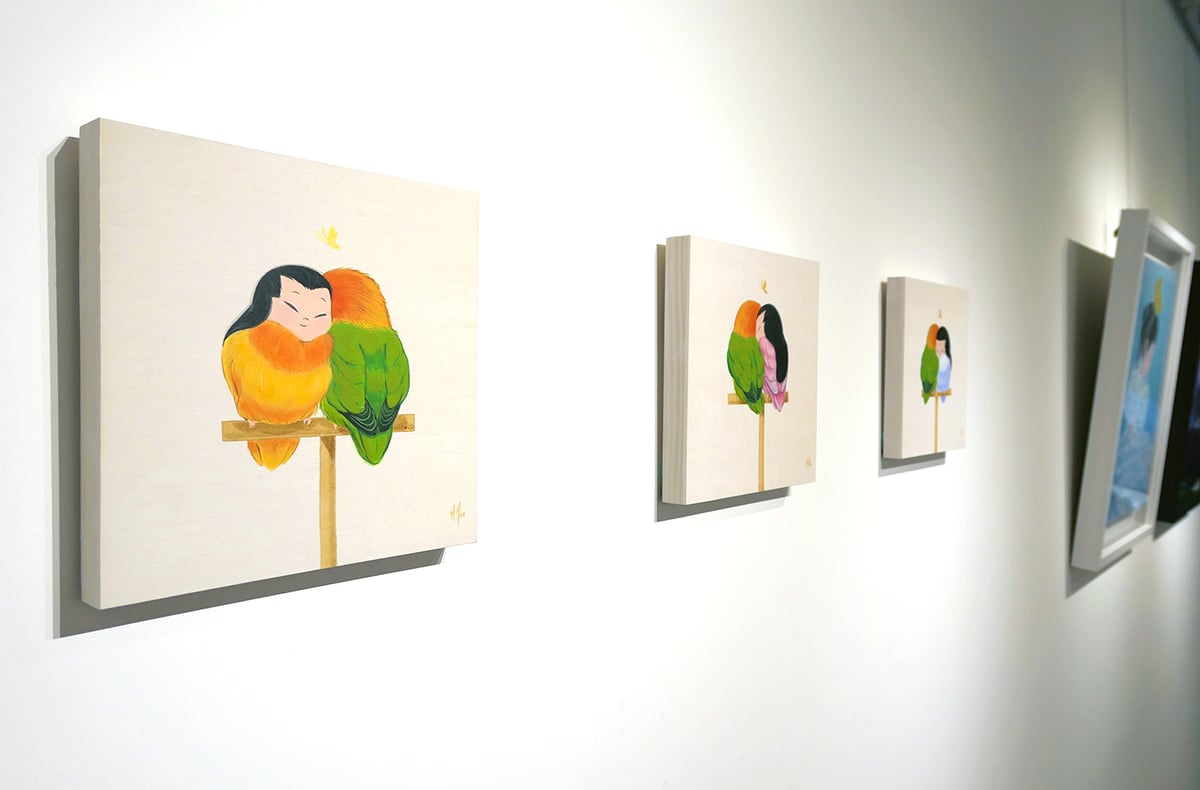 Love Birds  - Joy Original Painting
