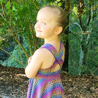 Image 1 of Girls Kyra Crossover Back Circle Dress