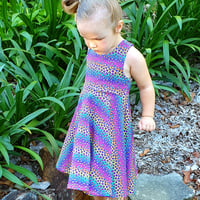 Image 5 of Girls Kyra Crossover Back Circle Dress