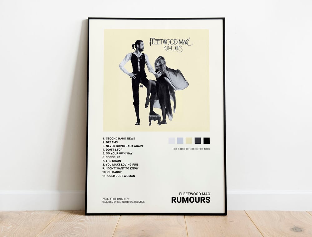 hoppe våben Tangle Fleetwood Mac - Rumours, Album Cover Poster Print | Architeg Prints