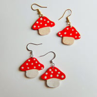 Mushroom earrings