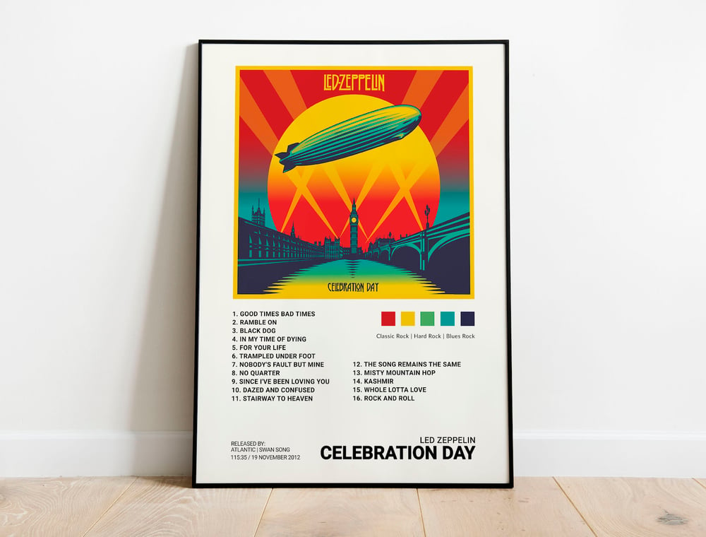 Led Zeppelin - Celebration Day, Album Cover Poster Print