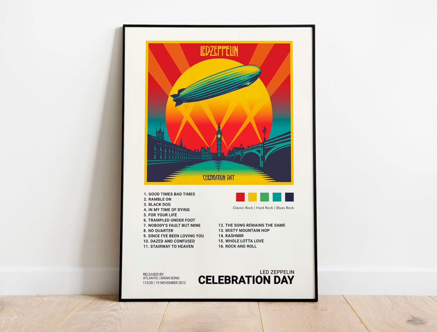 Vægt Stien salt Led Zeppelin - Celebration Day, Album Cover Poster Print | Architeg Prints