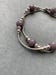 Image of Floral T Bar Bracelet with semi precious beads 